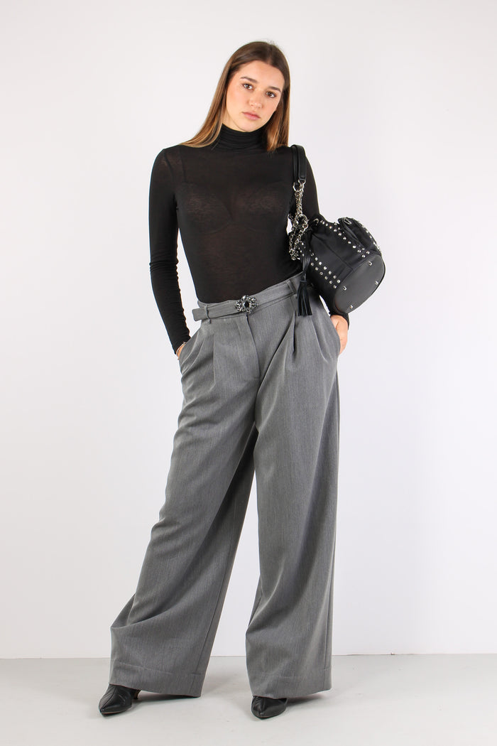 Pantalone Palazzo Pences Grey Chic-5