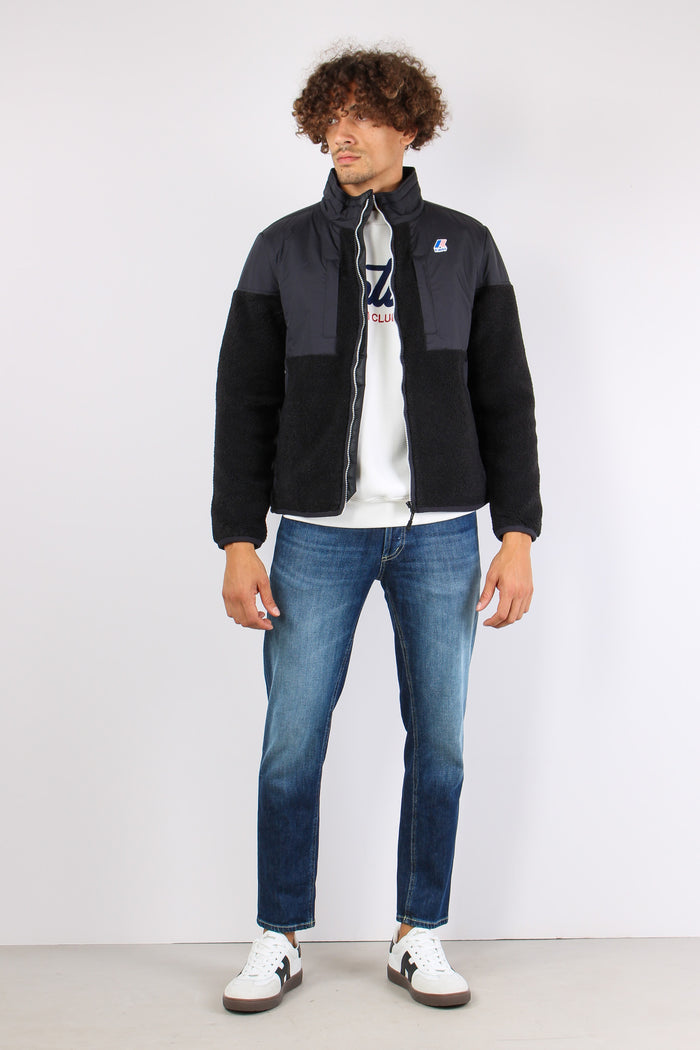 Giubbotto Collo In Piedi Black Pure-4