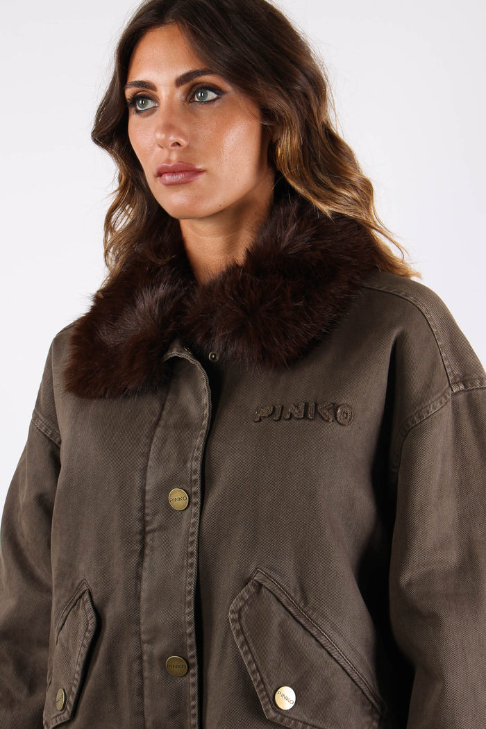 Garlate Giubbotto Bull Inserto Caffe-8