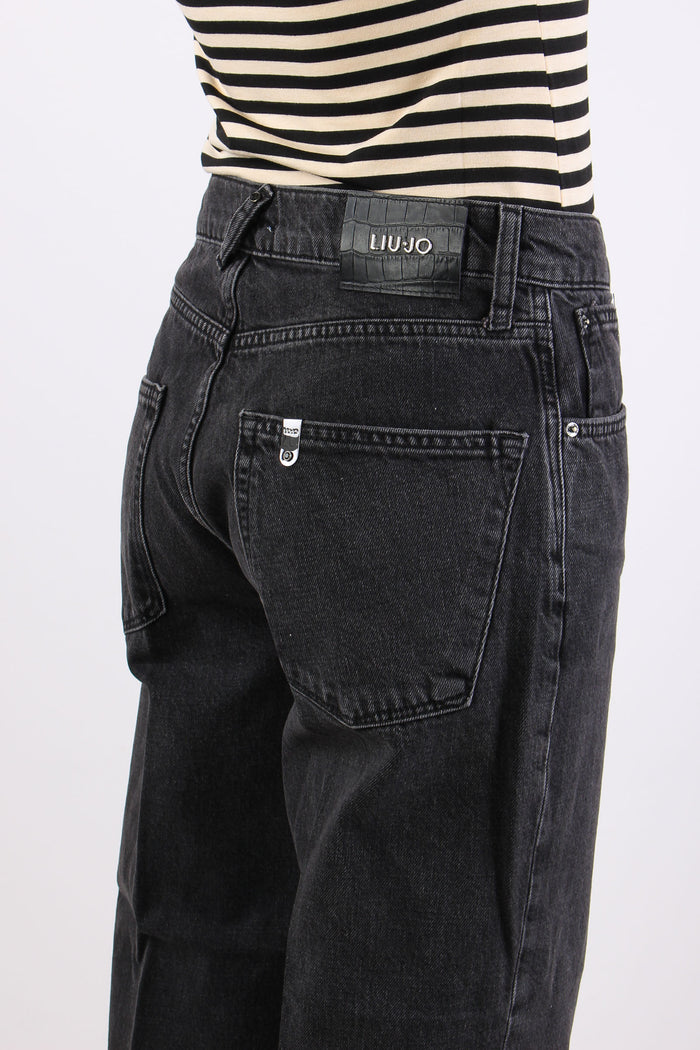 Denim Boyfriend Catena Tasca Denim Black-8
