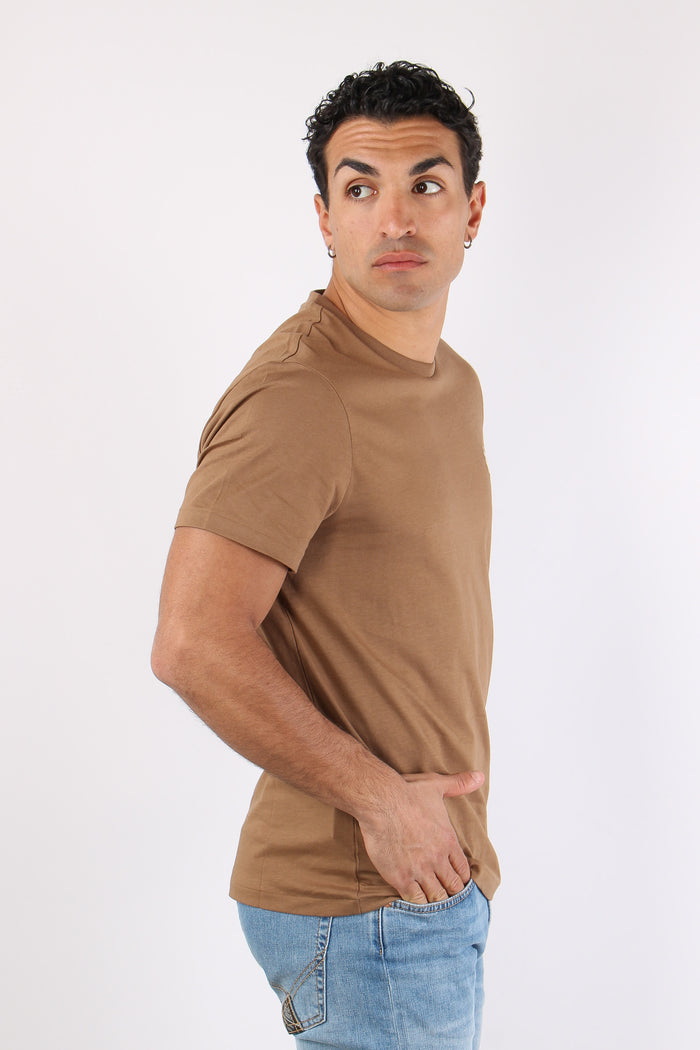 T-shirt Custom Slim Fit Rl Brown-6