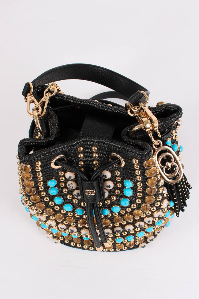 Secchiello Rafia Black-5