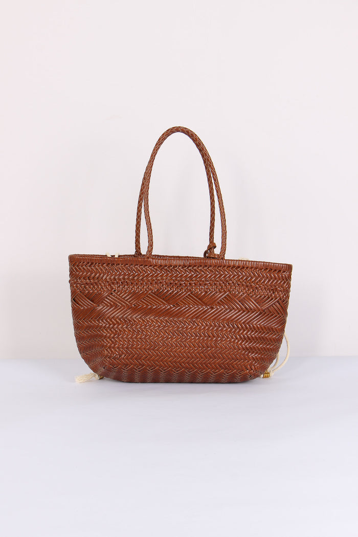 Paloma Shopping Mini Intreccio Cuoio-5