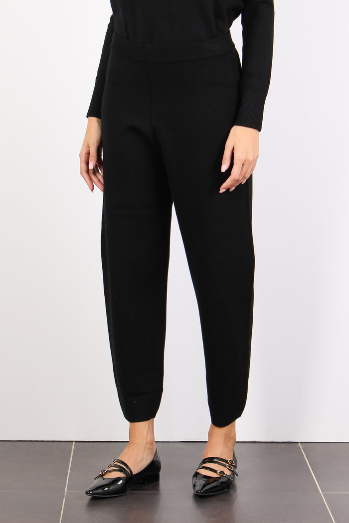 Dula Pantalone Maglia Nero-5