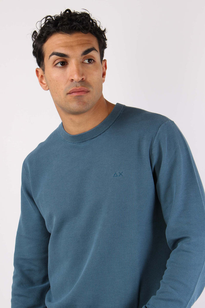 Maglia Girocollo Punto Riso Avio-7