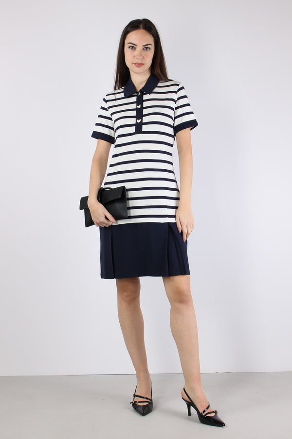 Abito Polo Jersey Riga White/blue