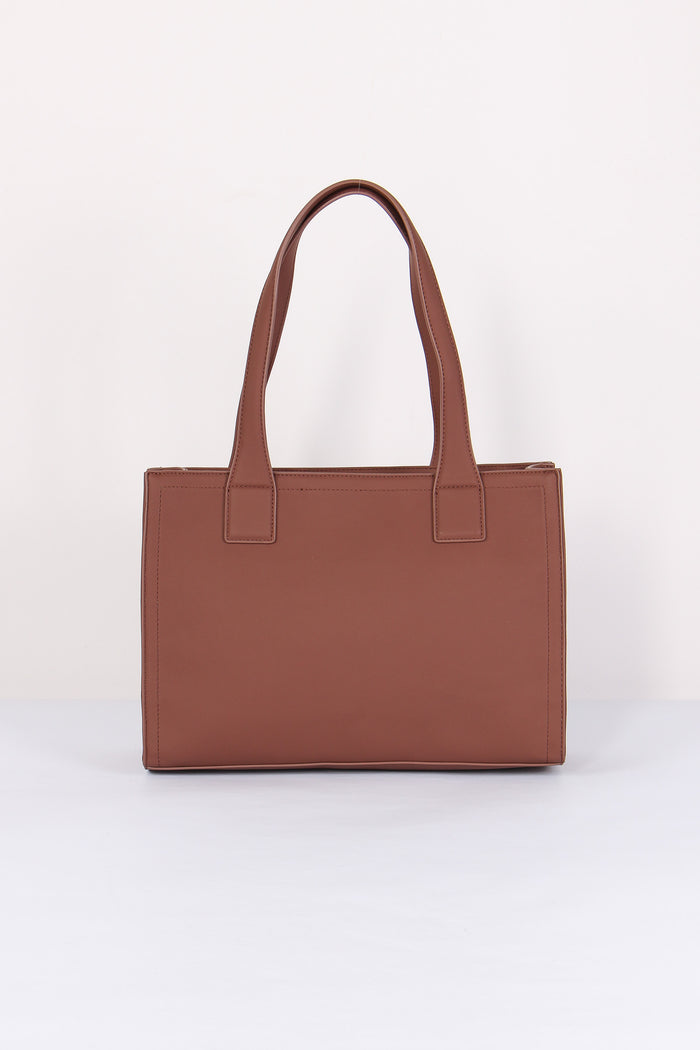 Shopping Rigida Effetto Denim Cuoio-3