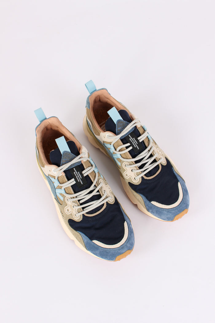 Sneakers Yamano Suede Nylon Navy/kaki-4