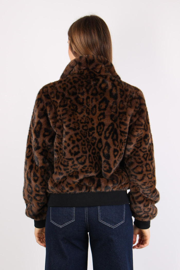 Bomber Gancio Collo Leopard-5