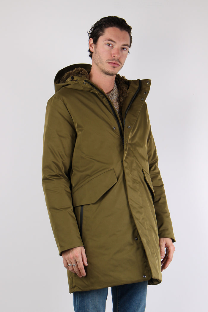 Raymond Parka Cappuccio Green-7