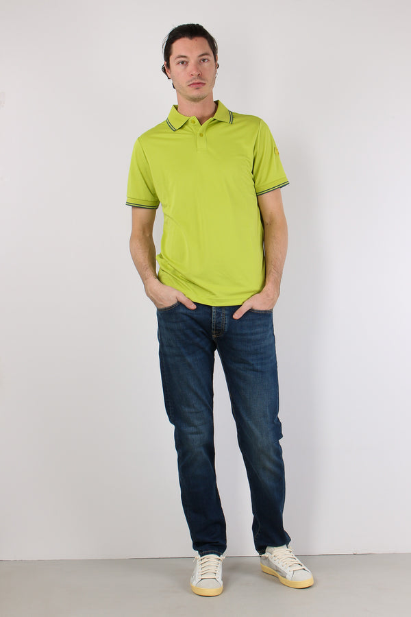 Hari Polo Collo Righe Citron Green