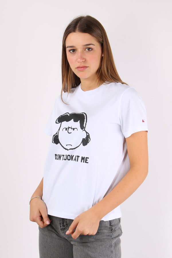 T-shirt Stampa Grande Bianco-2