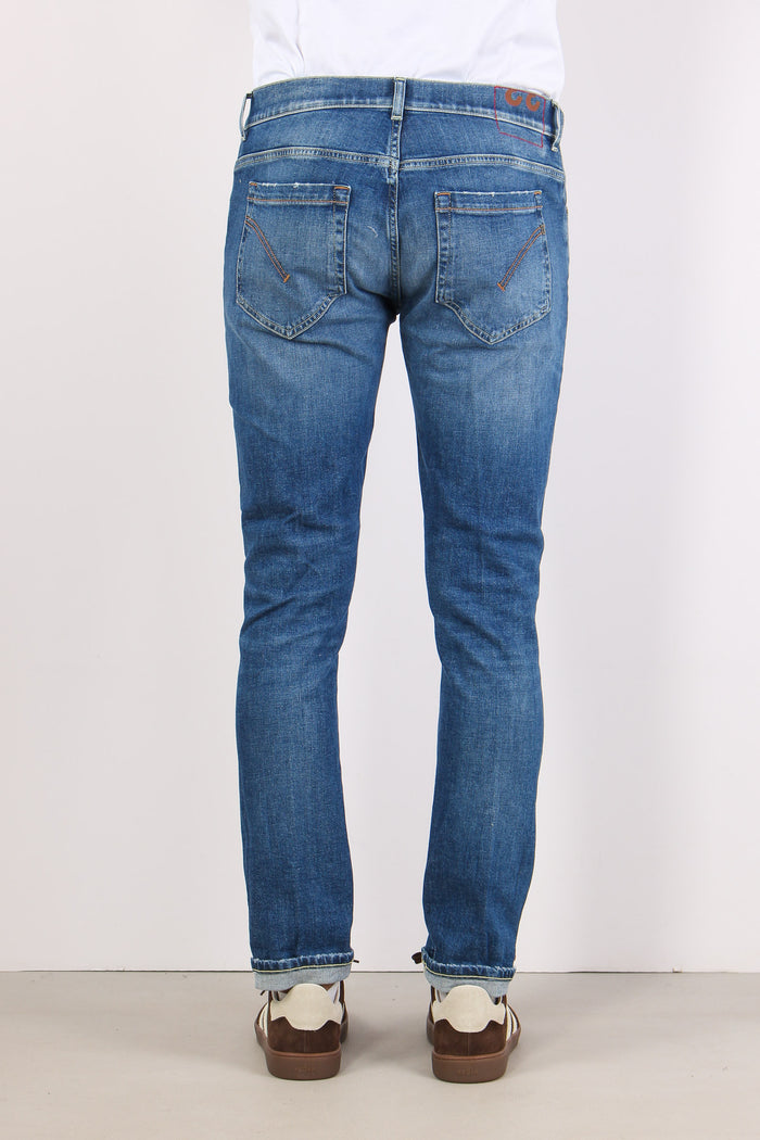 George Denim Slim Fit Vita Bassa Denim Medio-5