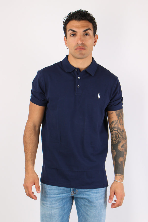Polo Slim Fit Stretch Refined Navy