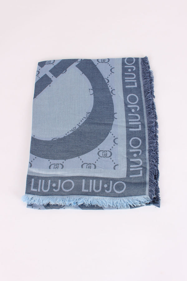 Square Jacquard Logo Blue Sky