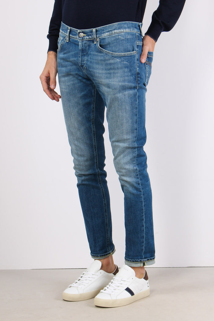 George Denim Pulito Risvolto Denim Chiaro-7