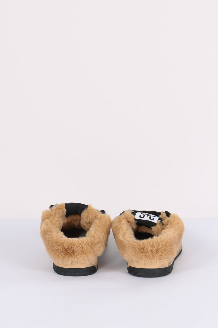 Sneakers Week Sabot Pelliccia Nero-3
