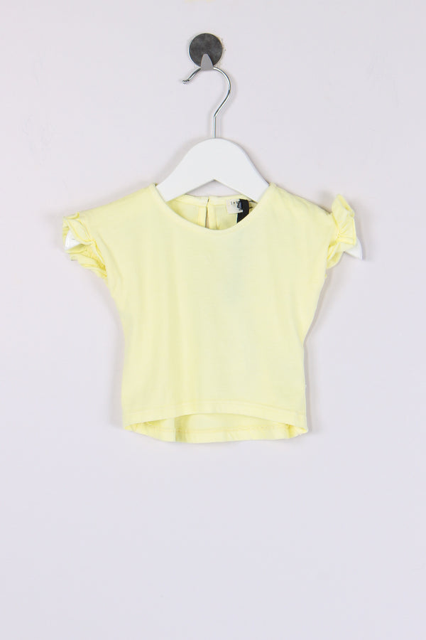 T-shirt Manica Aletta Lemon