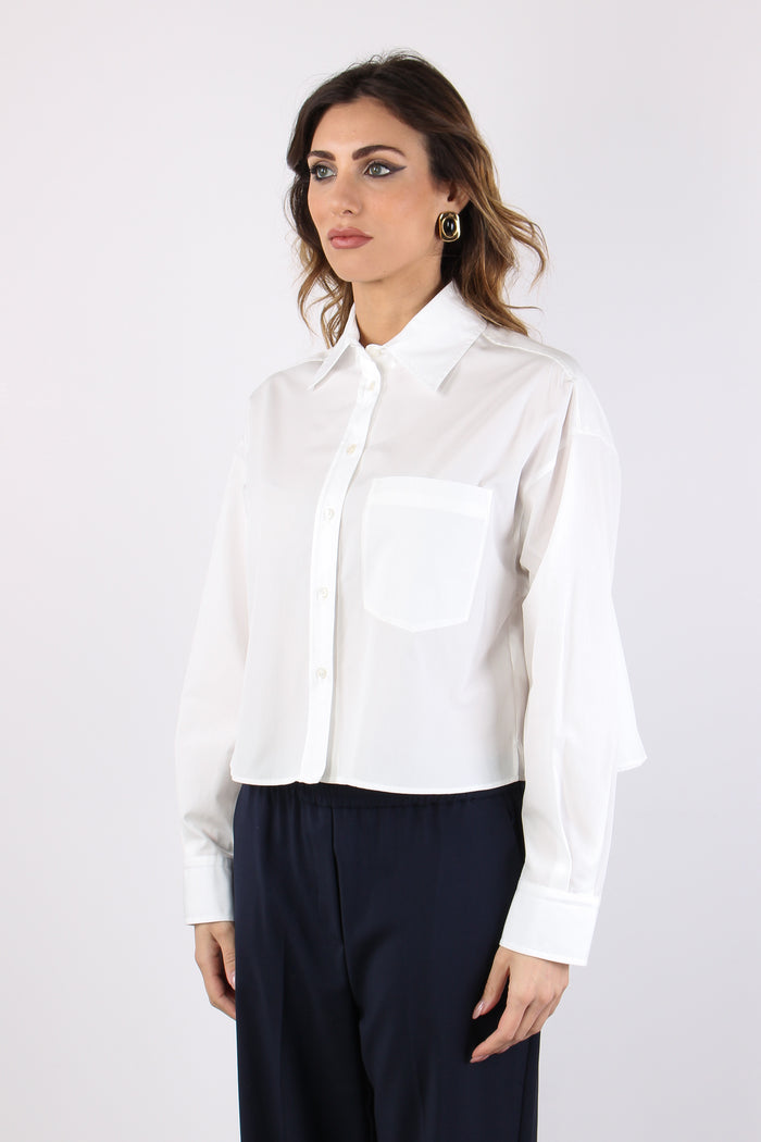 Wkddeden Camicia Pieghe Off White-5