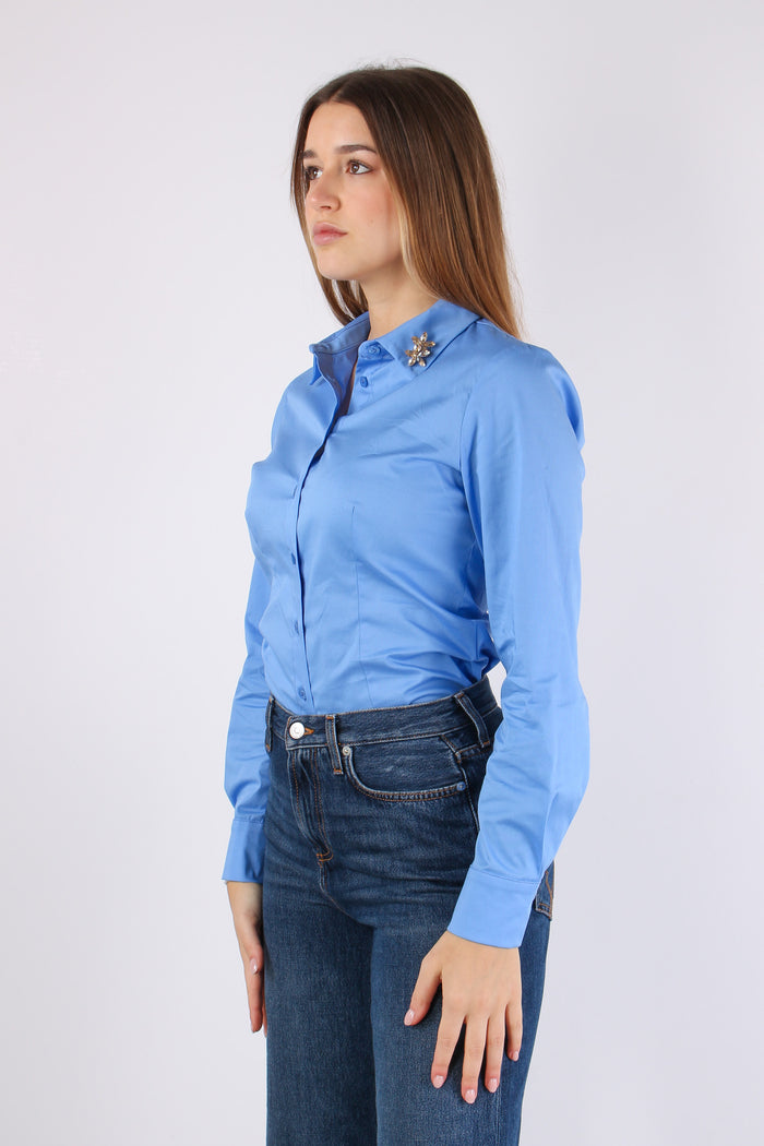 Camicia Slim Azzurro-4