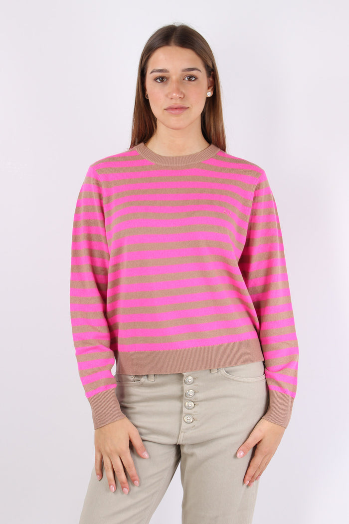 Maglia Girocollo Riga Deserto/fuxia-2