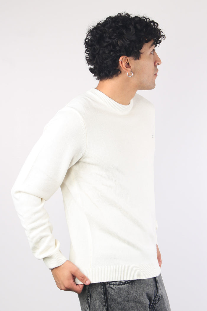 Girocollo Misto Cashmere Bianco-4