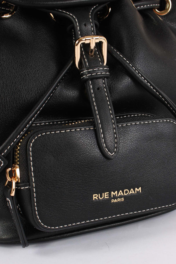 Zaino Logo Multi Tasche Black-6