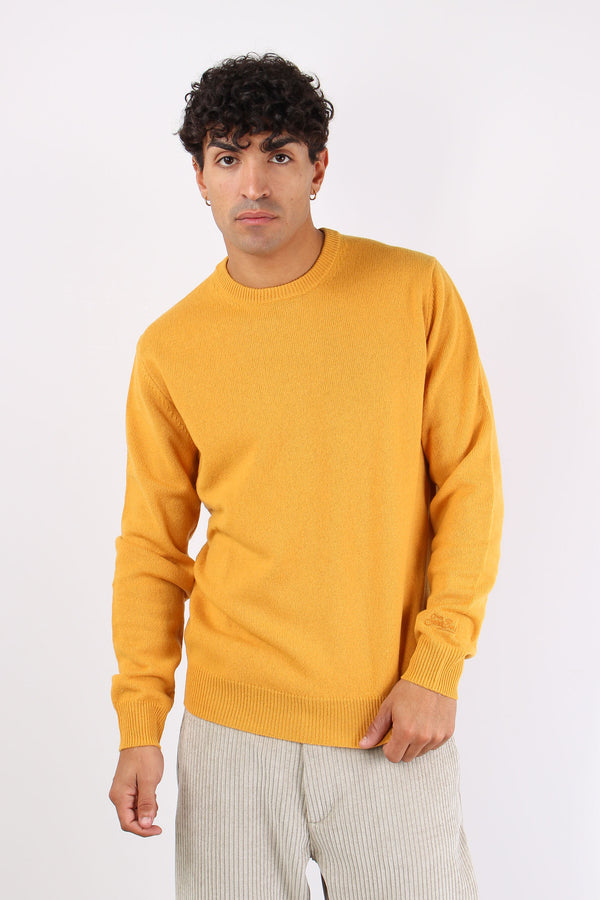Girocollo Lambswool Mustard-2