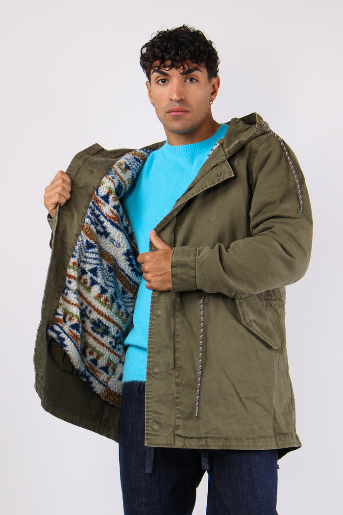 Parka Inserto Patch Verde-3