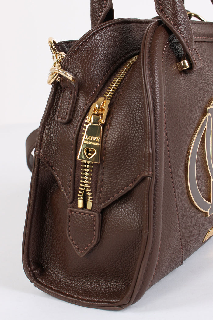 Bauletto Maxi Logo Placca Testa Di Moro-7