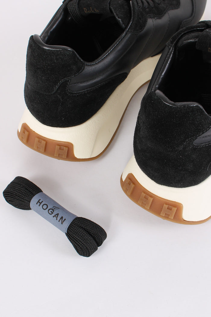 Sneaker Patch H Platform Nero/argento-4