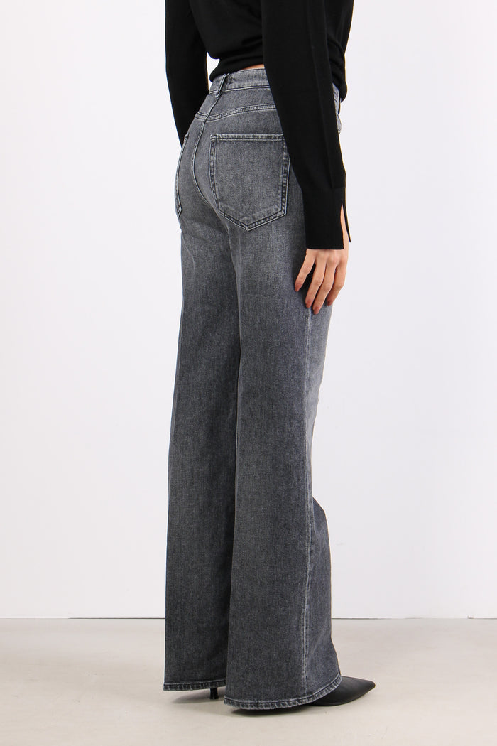 Denim Palazzo Nero/panna-5