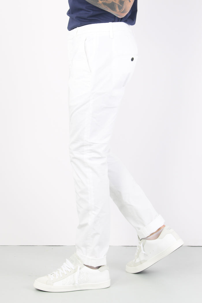 Gaubert Pantalone Chino Bianco-6