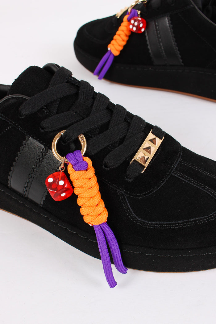 Sneakers Camoscio Borchie Black-4