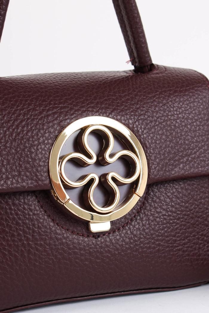 Federica W Mini Pochette Roson Bordeaux-5
