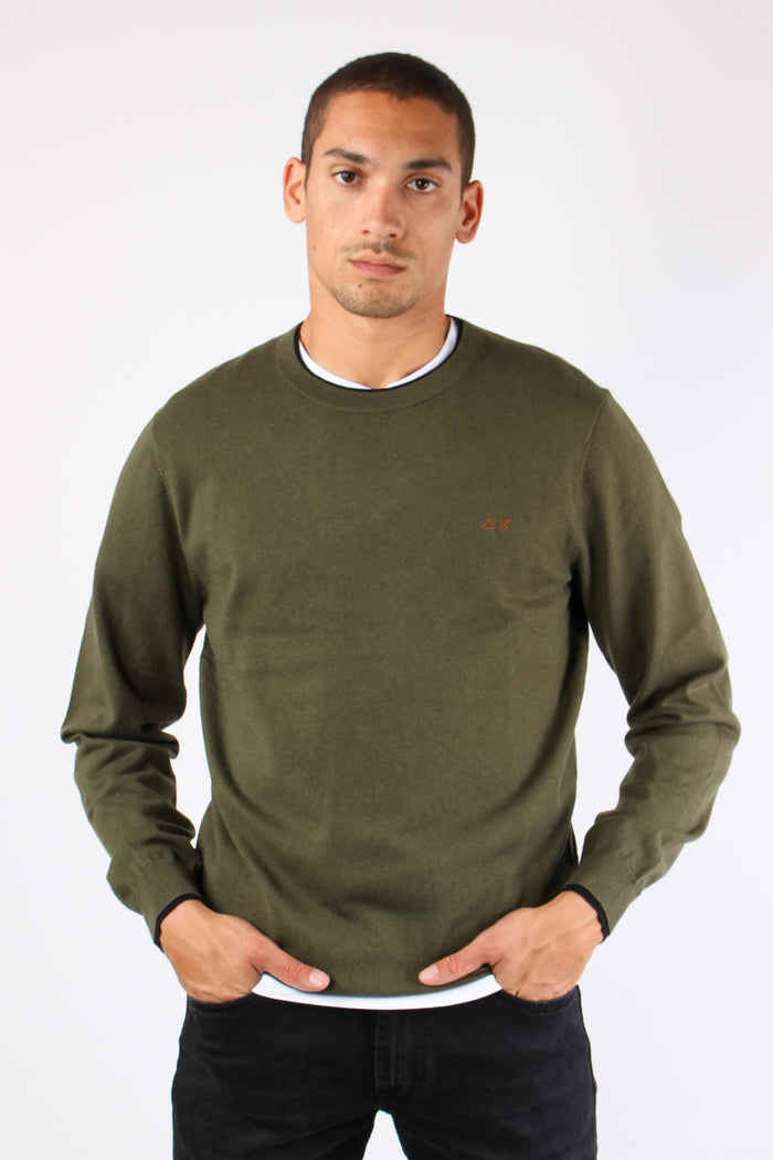 Maglia Misto Lana Profilo Coll Militare-2