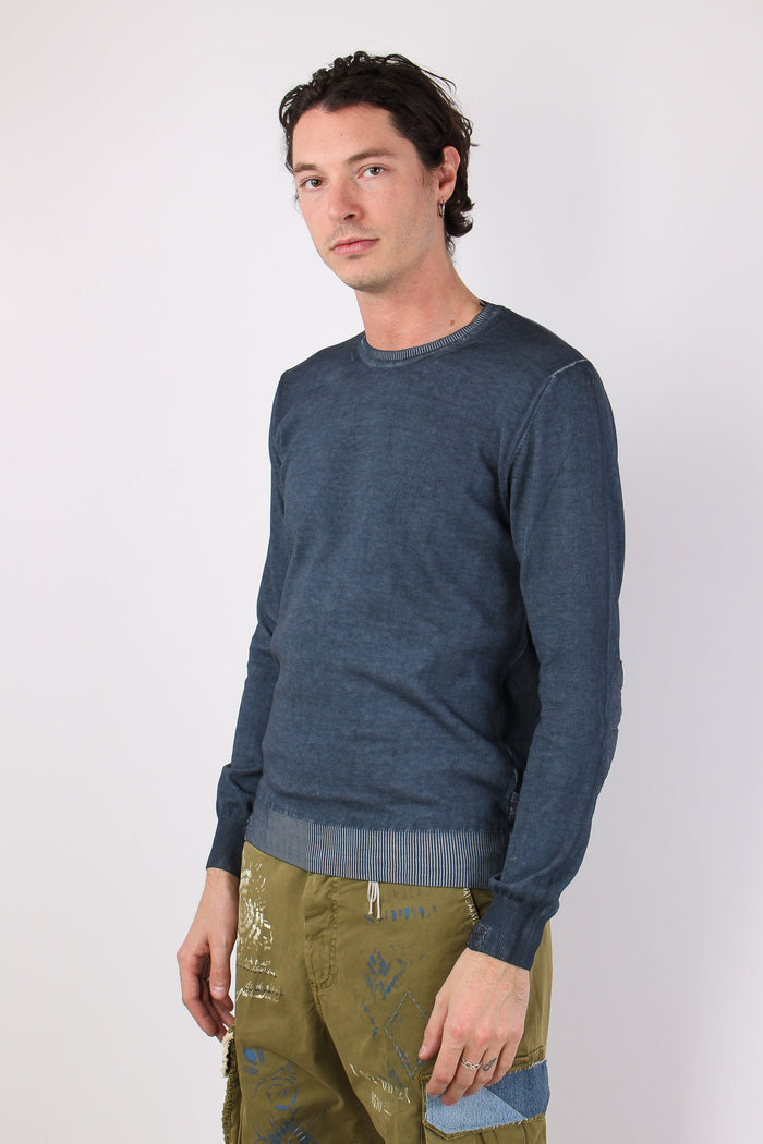 Maglia M/l Patch Toppa Azzurro-5