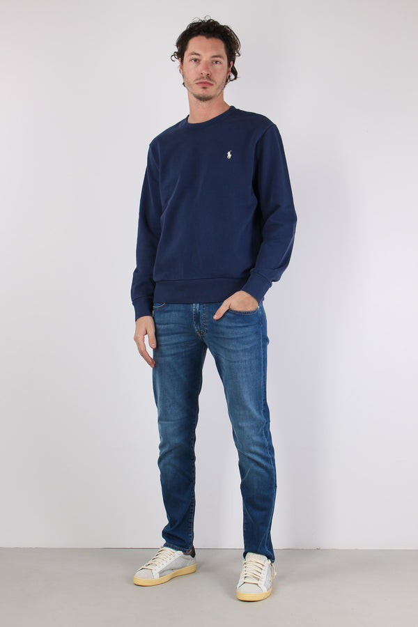 Felpa Girocollo Garzata Cruise Navy-2