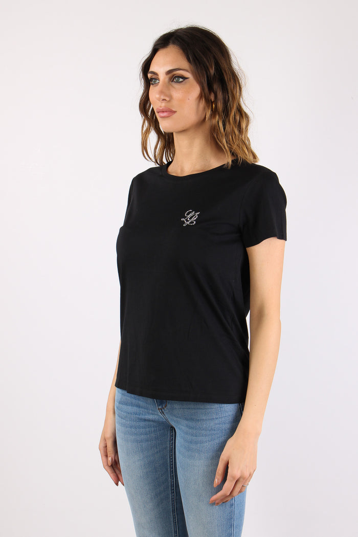 T-shirt Logo Piccolo Nero-6