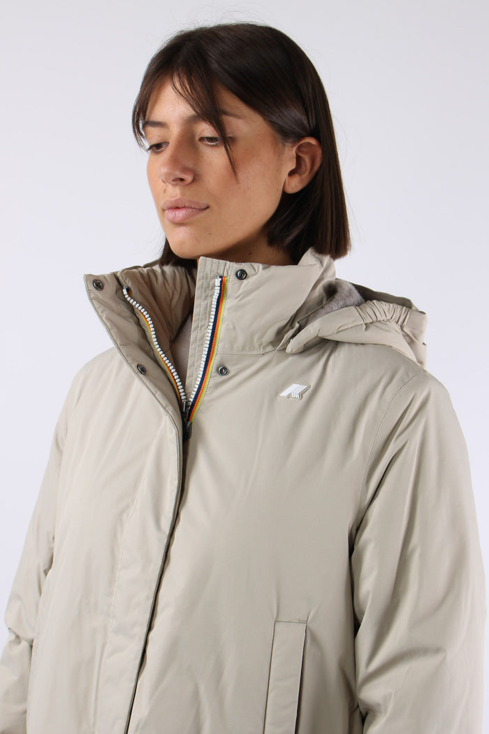Giubbotto Corto Inserto Marmotta Beige Cashmere/grey Warm-6