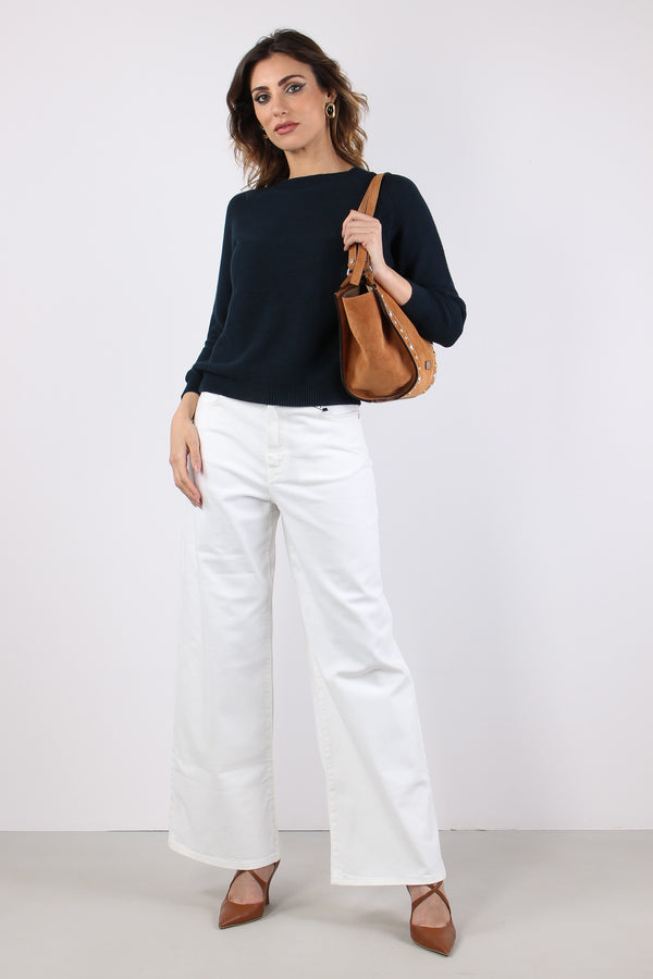 Wkdaere Maglia Punto Riso Blu