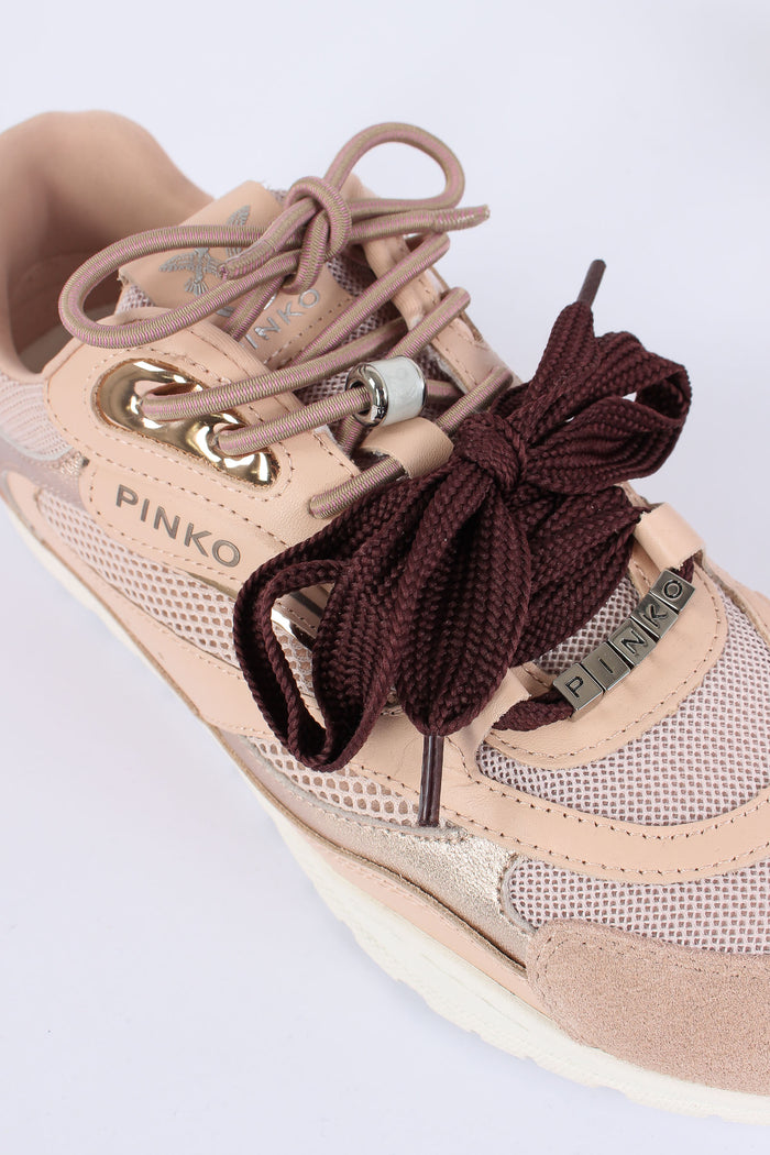 Sneakers Pelle Multi Lacci White-4