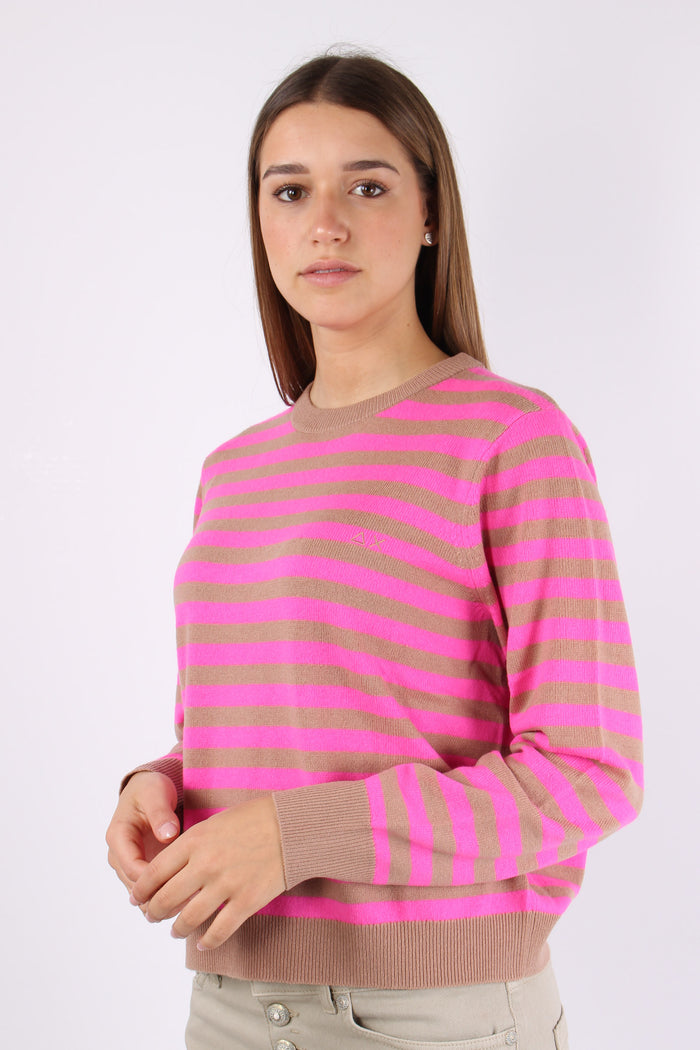 Maglia Girocollo Riga Deserto/fuxia-6