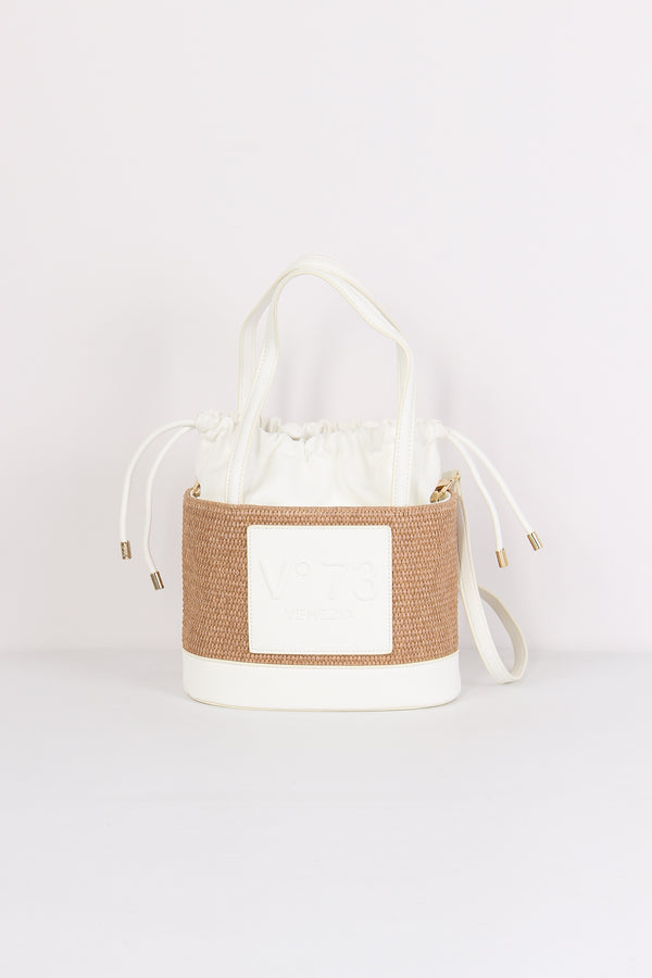 Cat Bauletto Paglia Small Naturale/bianco