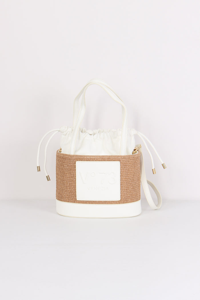 Cat Bauletto Paglia Small Naturale/bianco