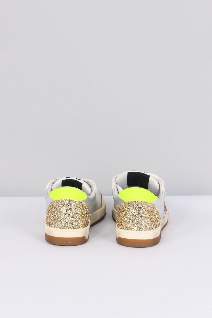 Sneakers Week Star Glitter Bianco/argento-3