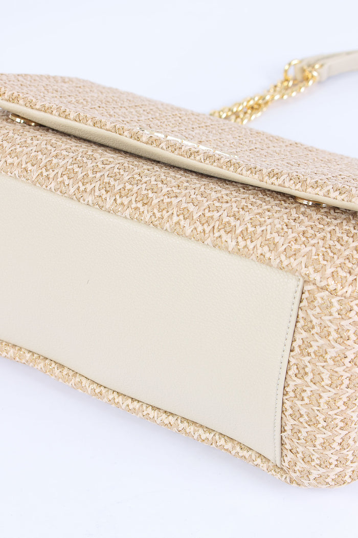 Tracolla Rafia Beige-7