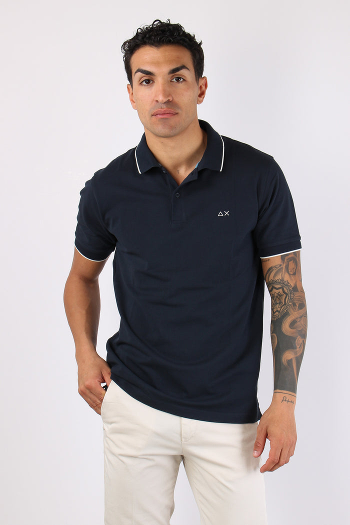 Polo Profilo Sottile Navy Blue