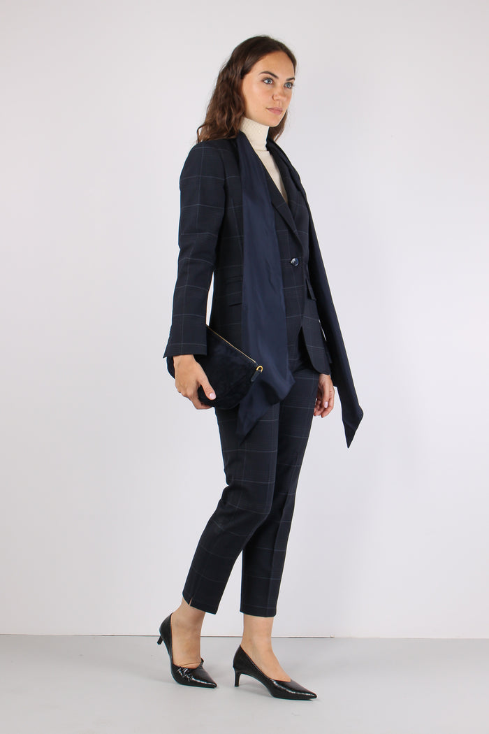 Mllesordio Pantalone Check Navy Check-3