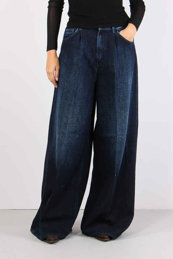 Maggie Denim Palazzo Pences Denim Medio